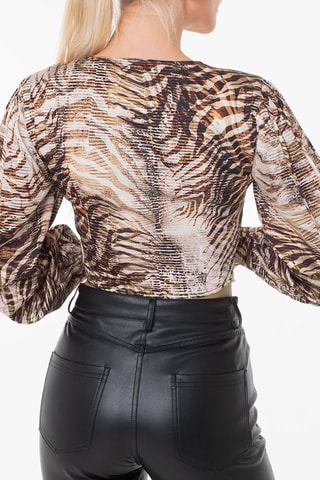 Camisa corta - Marrón