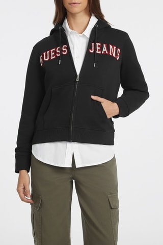 Sweat com capuz - Preto e vermelho