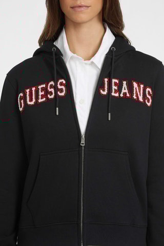 Sweat com capuz - Preto e vermelho