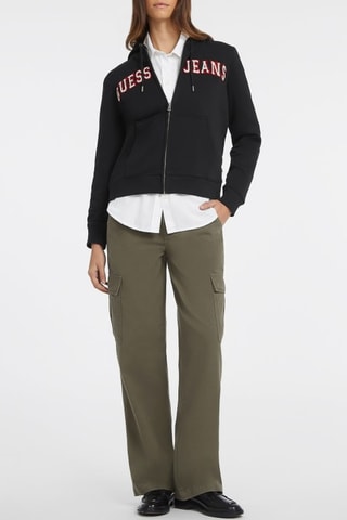 Sweat com capuz - Preto e vermelho