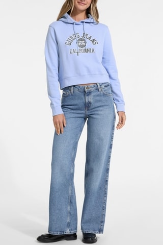 Sweat com capuz - Azul-claro