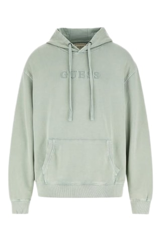 Sweat com capuz Finch Terry - Verde-água