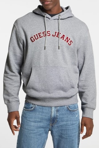 Sudadera con capucha Collegiate - Gris jaspeado