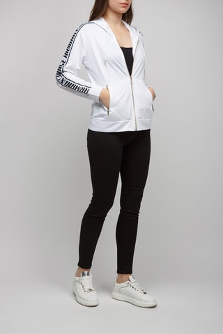 Sudadera con capucha - Blanco y negro