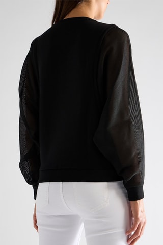 Sudadera bimateria - Negro