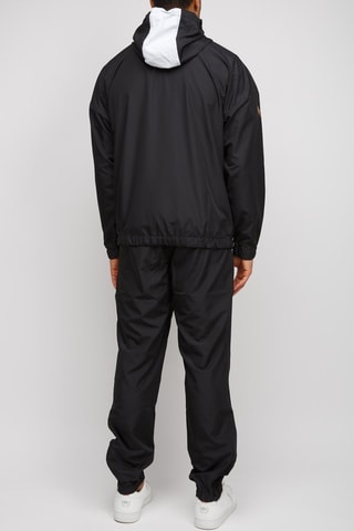 Chaqueta con capucha y pantalón - Negro