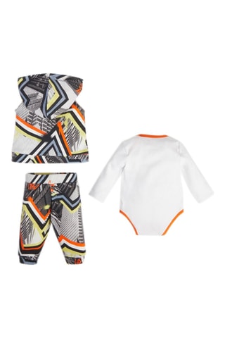 Ensemble 3 pièces Blanc et orange