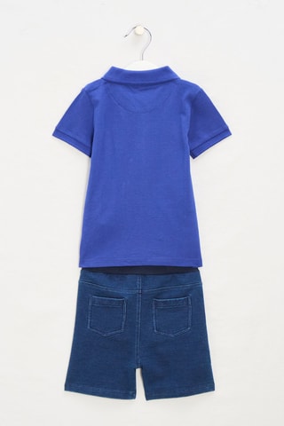 Polo et short en jean Summer - Bleu