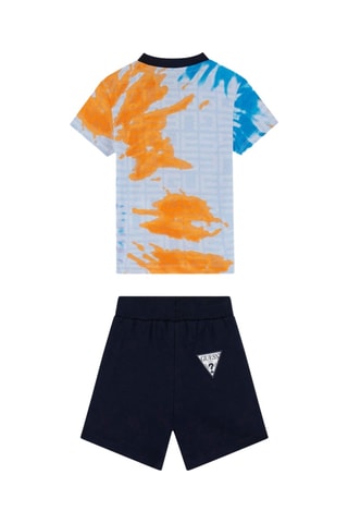 T-shirt tie and dye et short - Bleu nuit