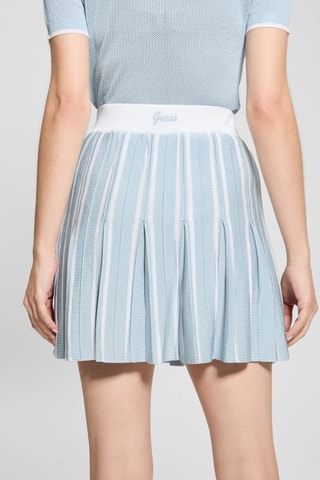 Saia plissada Aerial - Azul-claro