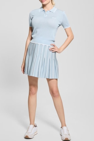 Saia plissada Aerial - Azul-claro