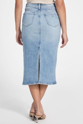 Falda recta vaquera - Celeste