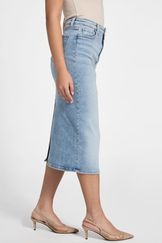 Falda recta vaquera - Celeste