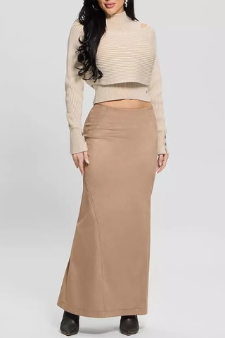 Falda larga Tarquinia - Marrón