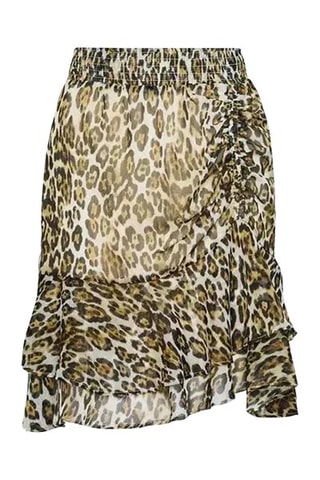 Falda avolantada - Marrón