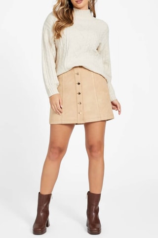 Saia direita - Creme