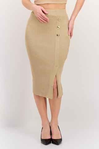 Jupe fourreau Ina - Beige