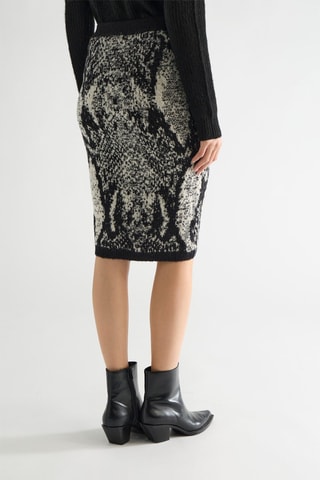 Falda de tubo Zayanne - Negro y beige