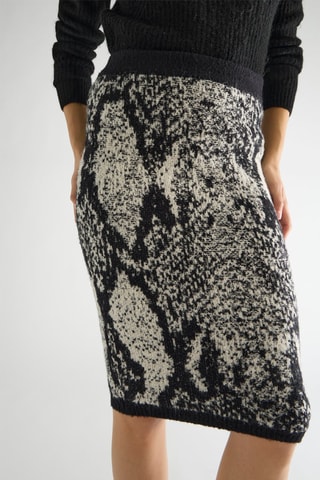 Falda de tubo Zayanne - Negro y beige