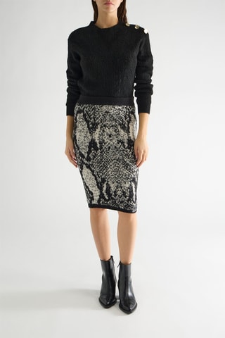 Falda de tubo Zayanne - Negro y beige