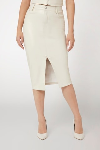 Falda de tubo Celine - Beige