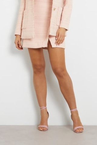 Minifalda de tweed Tosca - Rosa