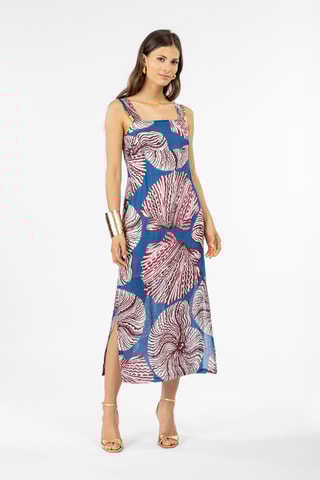 Rechte Ramie Jurk Blair - Bruin