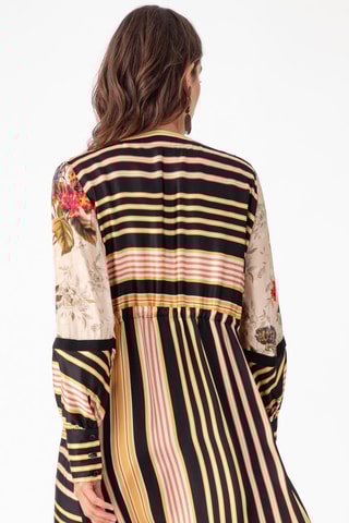 Korte Jurk - Beige en multicolor