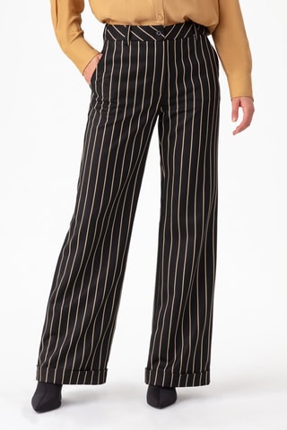 Pantalon - Noir et beige