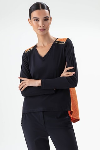 Tshirt - Noir et orange