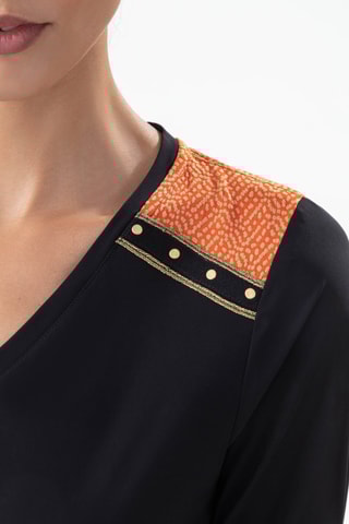 Tshirt - Noir et orange