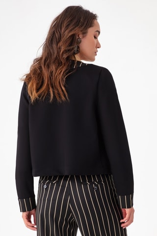 Gilet - Noir et beige