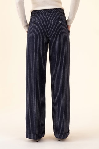 Pantalon Lino - Blanc et bleu