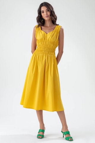 Midi-jurk - Geel