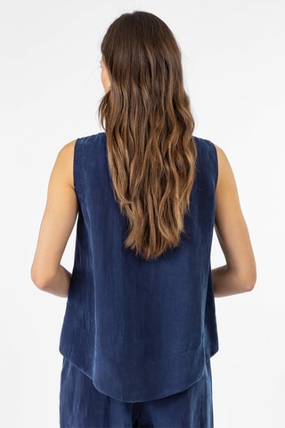 Top sans manches Monica - Bleu