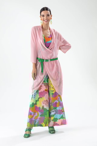 Pantalon - Vert, jaune et rose