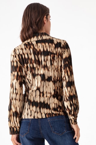 Chemise - Noir, beige et marron