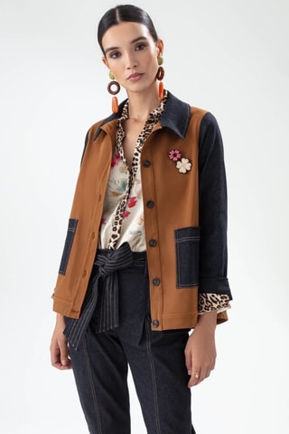 Veste - Noir et marron