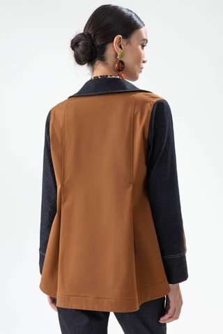 Veste - Noir et marron