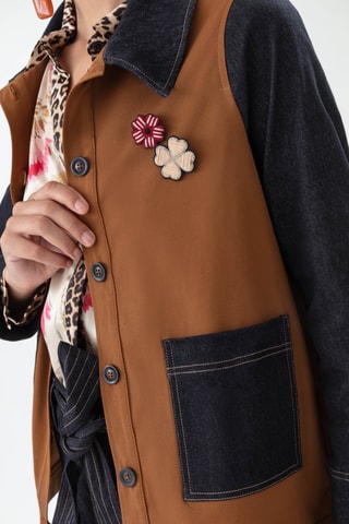 Veste - Noir et marron