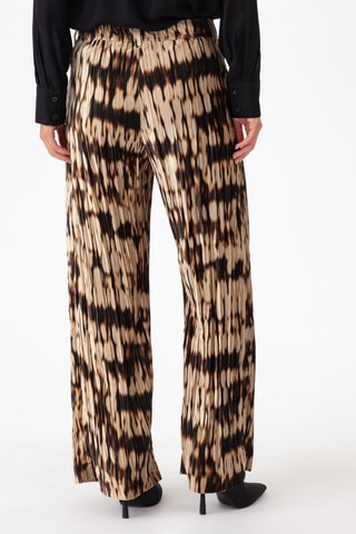 Broek - Zwart, beige en bruin