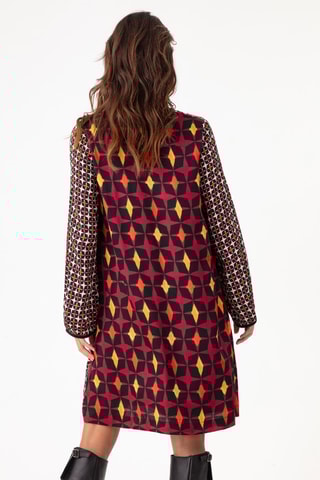 Jurk - Zwart en multicolor