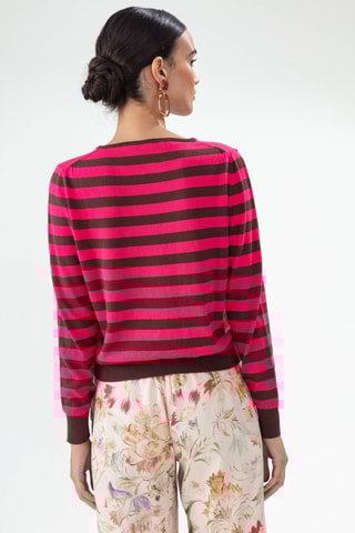 Pull - Marron et rose