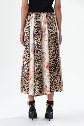 Rok - Beige en bruin