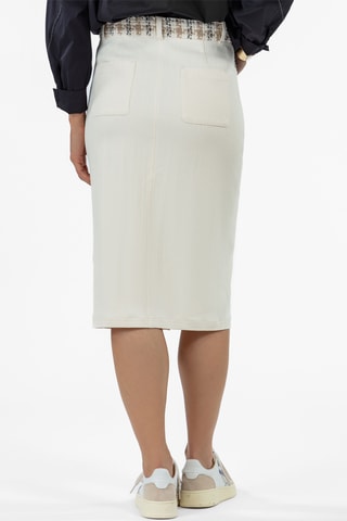 Jupe droite midi Bolton - Marron