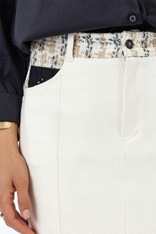 Jupe droite midi Bolton - Marron