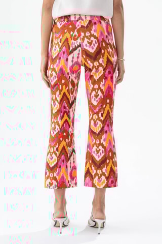 Pantalon - Blanc, orange et rose