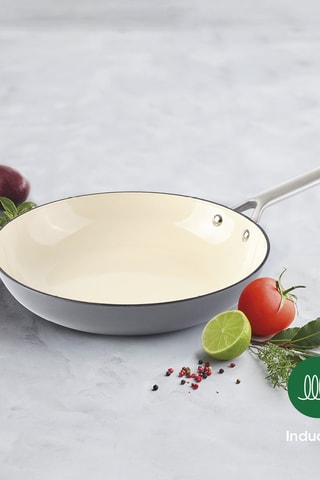 3 sartenes de acero fundido esmaltado - 20/24/28 cm