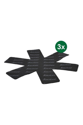 3 sartenes de acero inoxidable con revestimiento cerámico, 1 mango extraíble y 3 protectores de sartenes