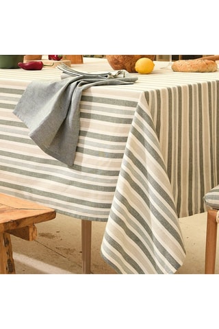 Toalha de mesa retangular - Verde - 140 x 250 cm